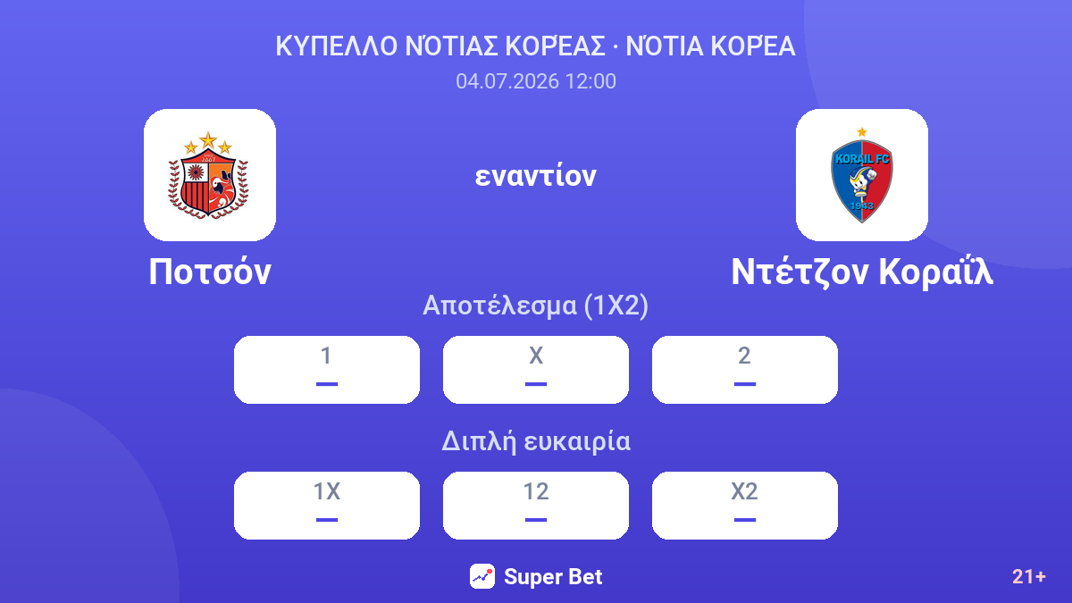 Ποτσόν εναντίον Ντέτζον Κοραΐλ — αποδόσεις