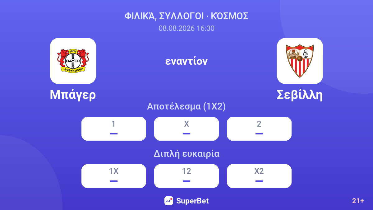 Μπάγερ - Σεβίλλη — αποδόσεις