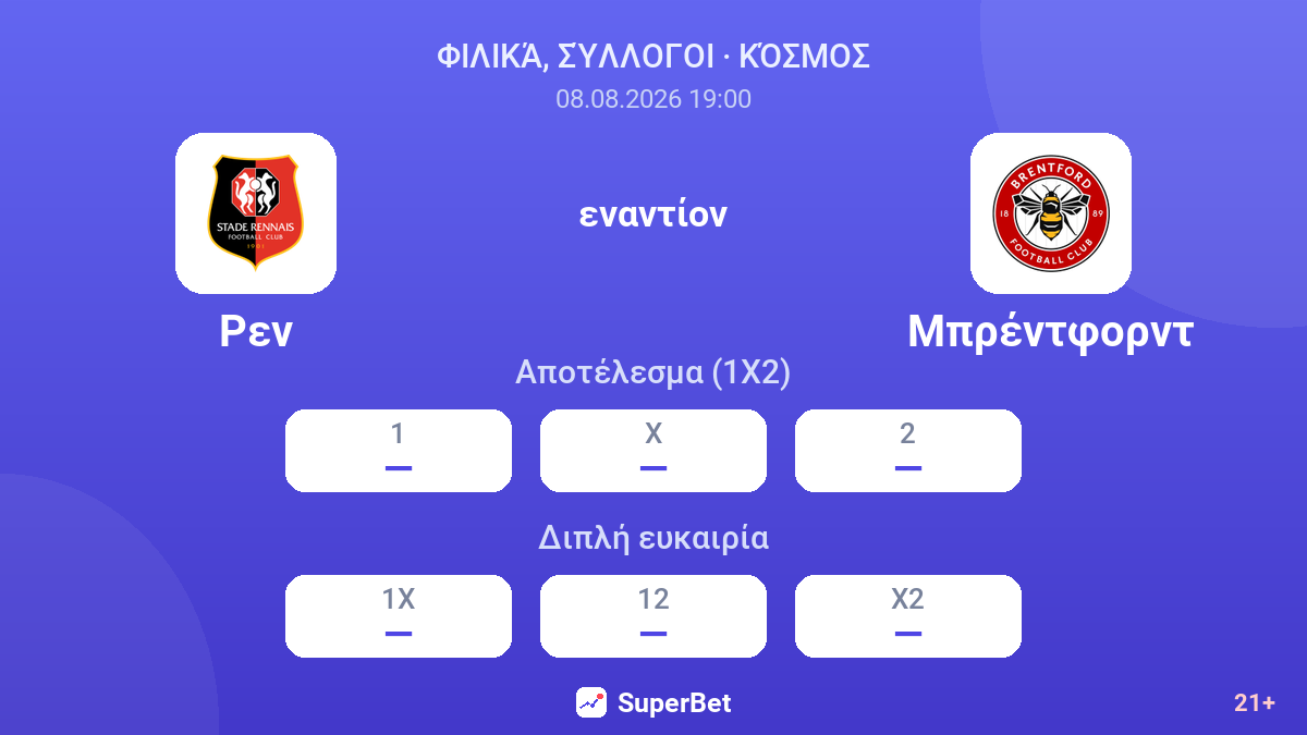 Ρεν - Μπρέντφορντ — αποδόσεις