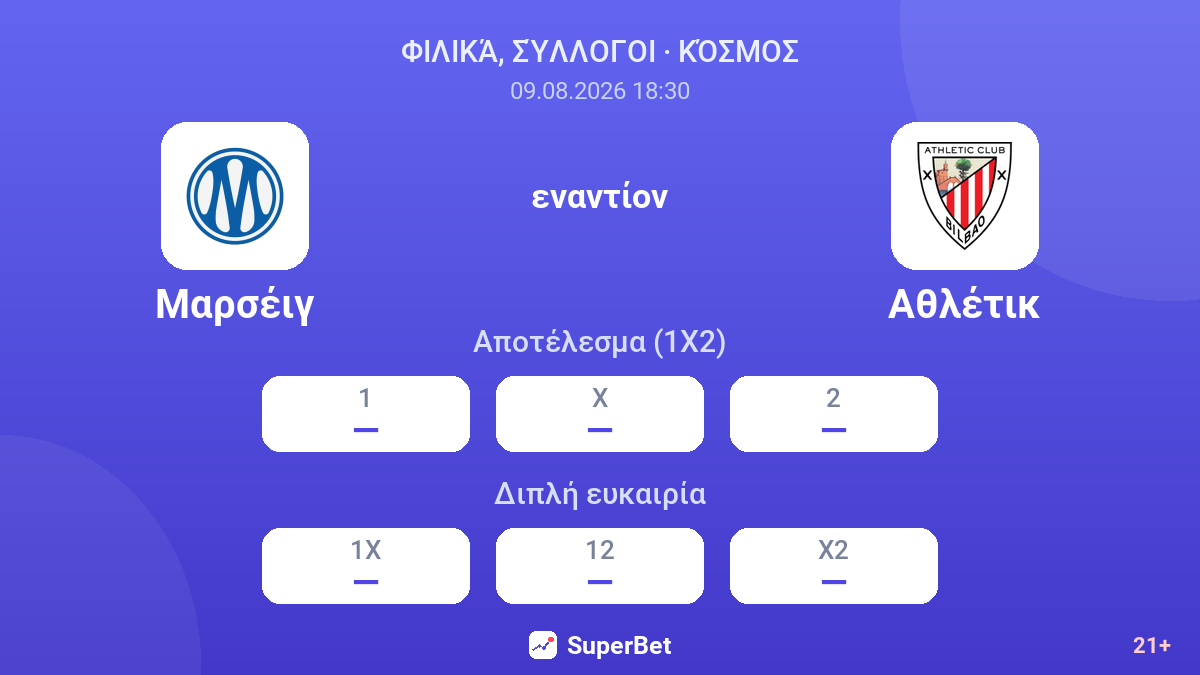 Μαρσέιγ - Αθλέτικ — αποδόσεις