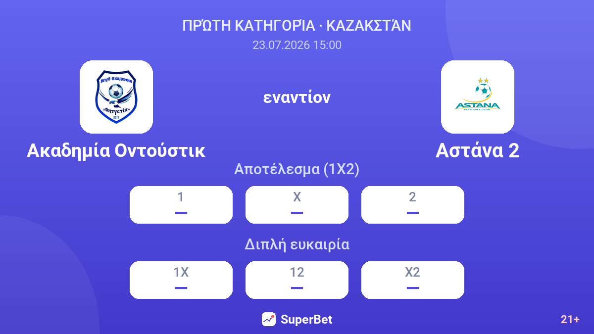 Ακαδημία Οντούστικ εναντίον Αστάνα 2 — αποδόσεις