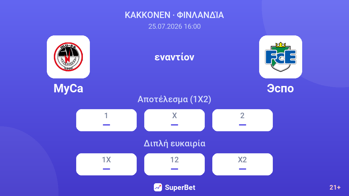 ΜουΣα εναντίον Έσπο — αποδόσεις